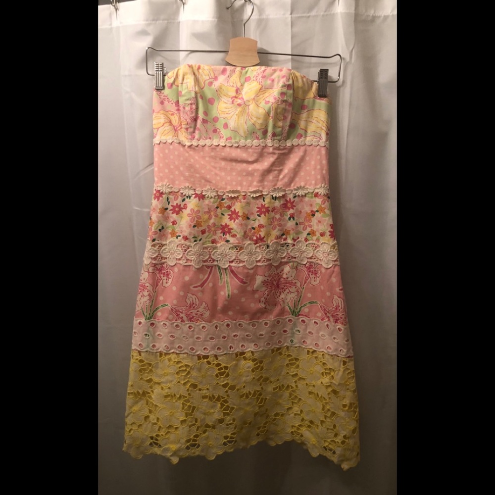 Lilly Pulitzer Dress size 4 strapless summer dress